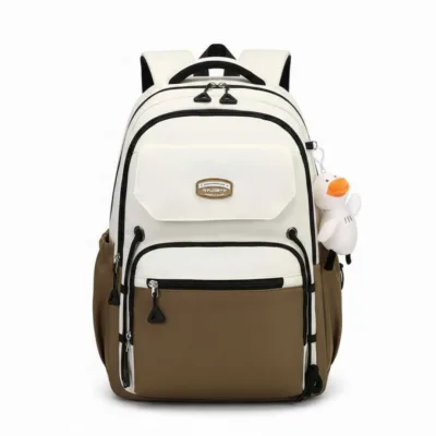 Brawn Cute Large-Capacity School & College Backpack | Simple Casual Student Bag